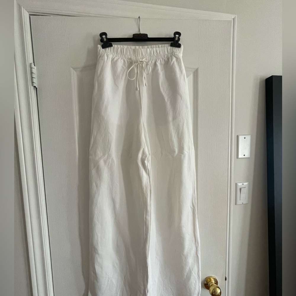H&M White linen pants